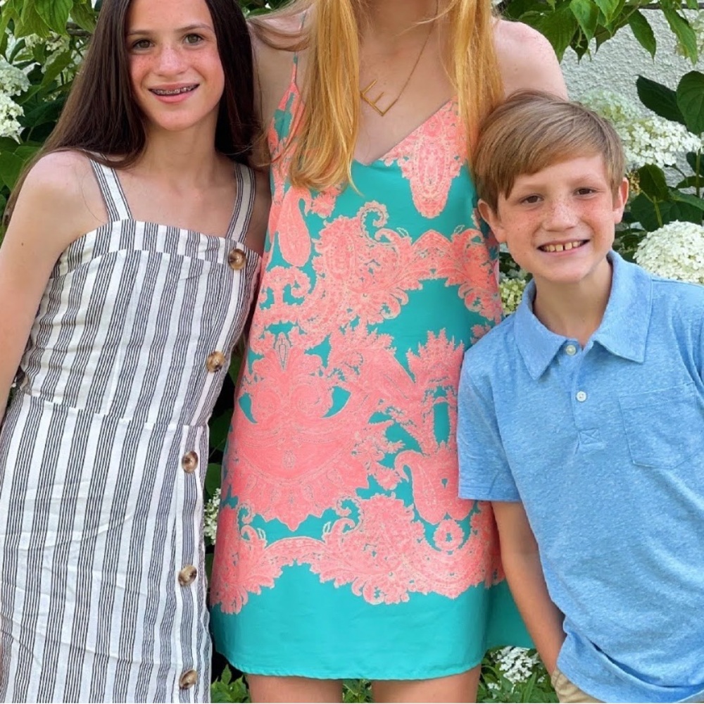 Style Rack Racerback Spaghetti Strap Pattern Slip Dress - Picture 5 of 5